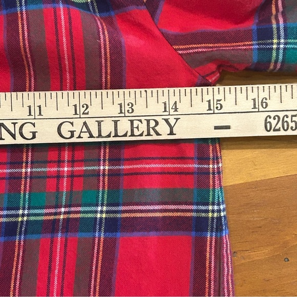 Sz6 Vineyard Vines Plaid Holiday Shirt/Tunic - Picture 4 of 6
